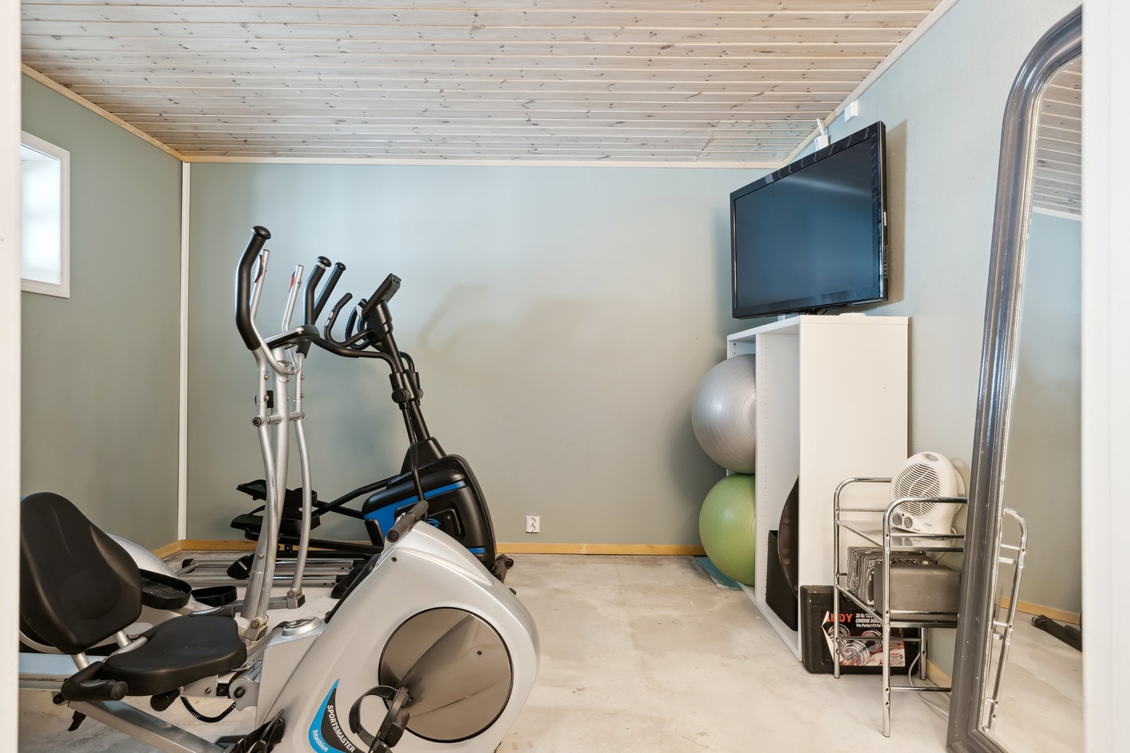 Disponibelt rom som i dag brukes som treningsrom. Galleribilde