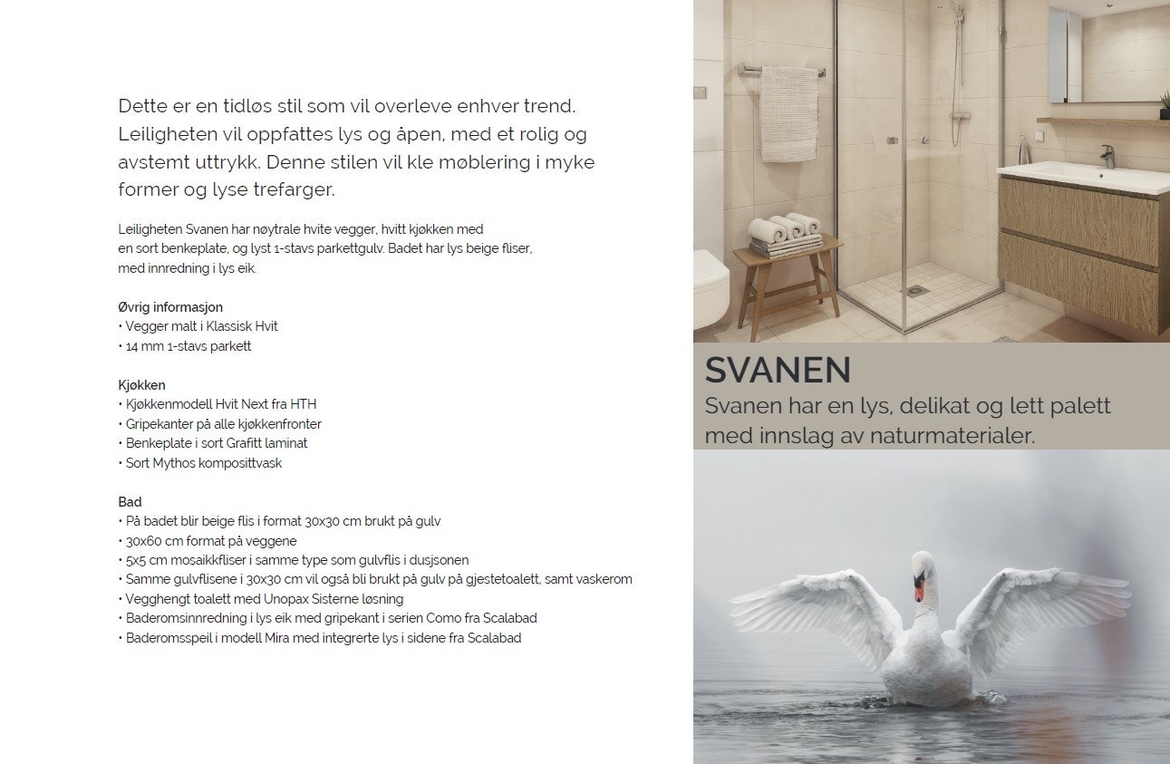 Det leveres en høy og god standard på hele leiligheten. Galleribilde