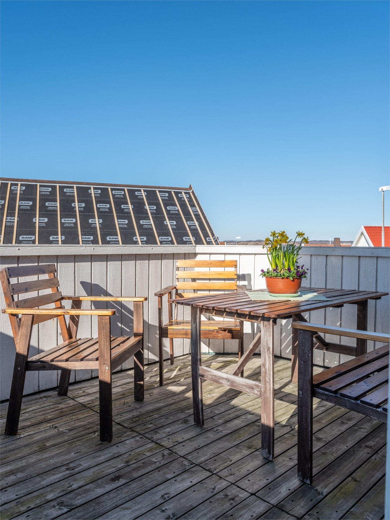 Balkong åt väster, övre plan Galleribilde