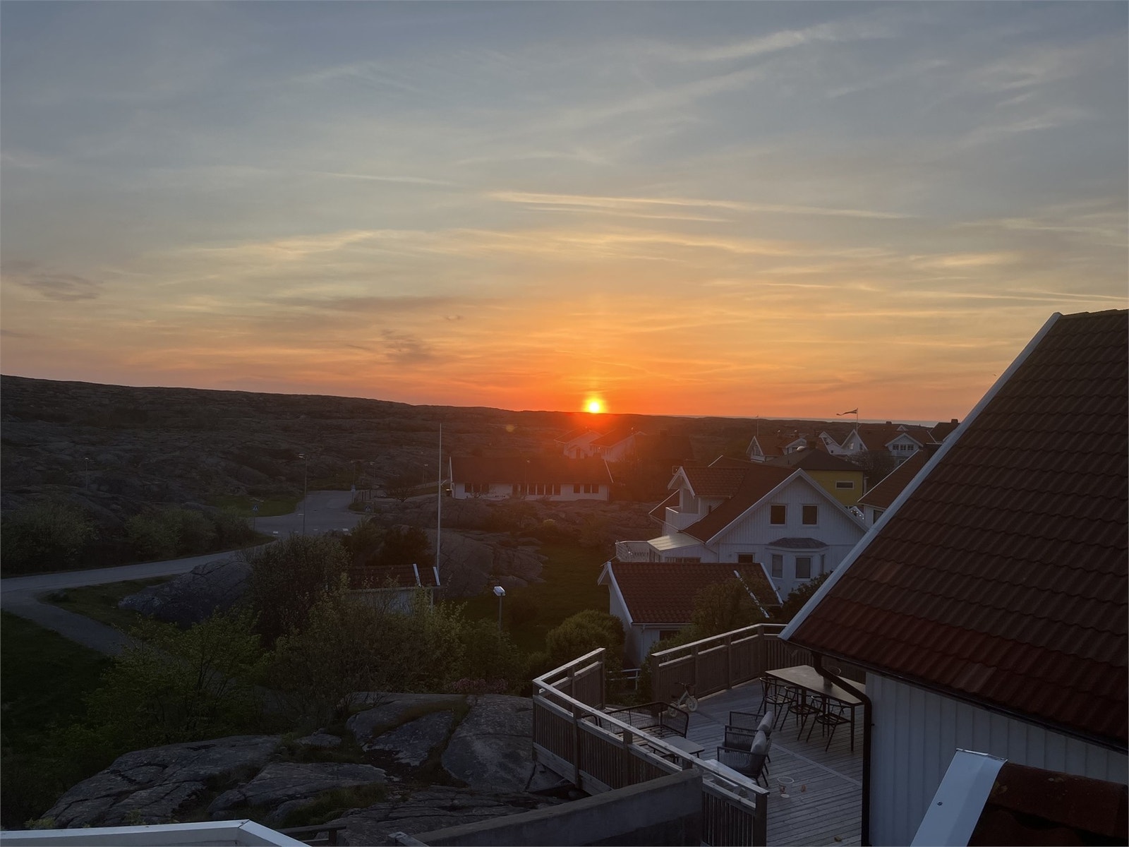 Säljarens sommarbild från balkongen Galleribilde
