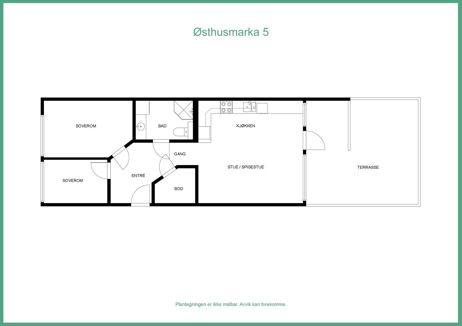 Plantegning 1. etasje Galleribilde