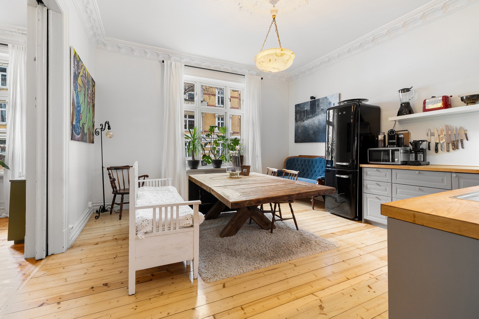 De fleste vinduer i leiligheten ble byttet i 2014. Galleribilde