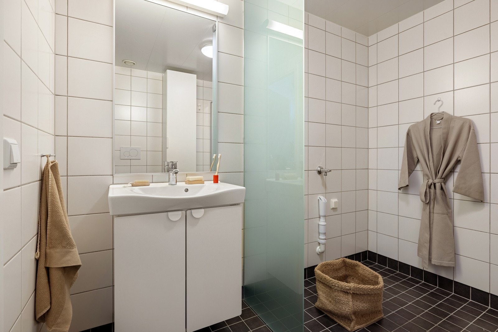 Badet er romslig og fint med sine 5,2kvm. Galleribilde