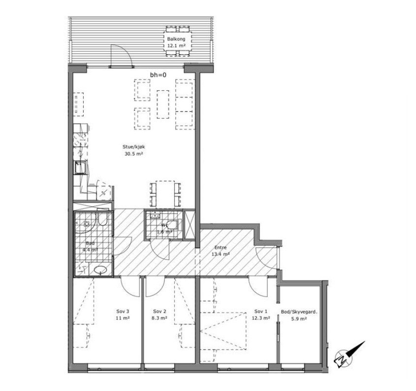 Plantegning Galleribilde