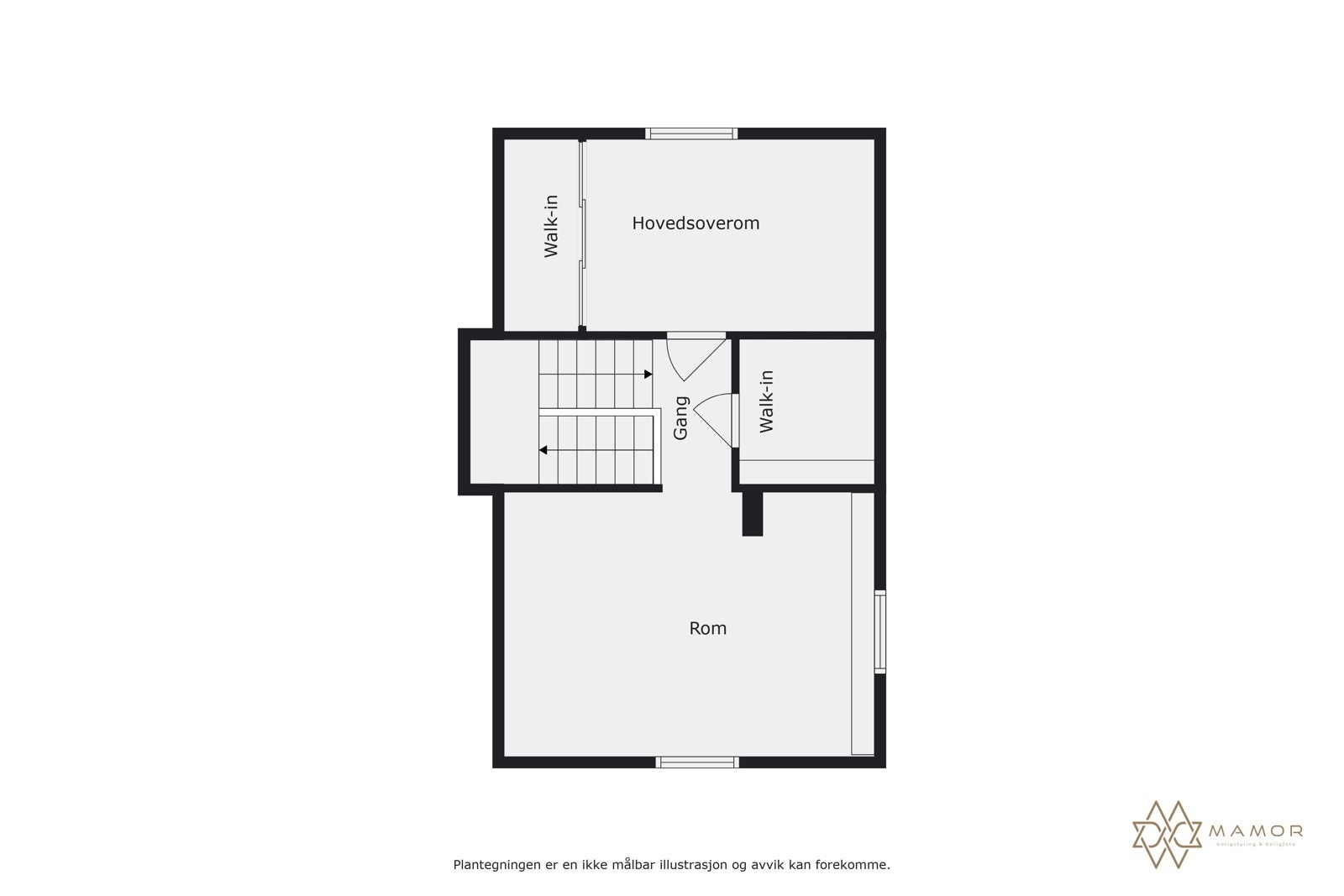Plantegning loft Galleribilde