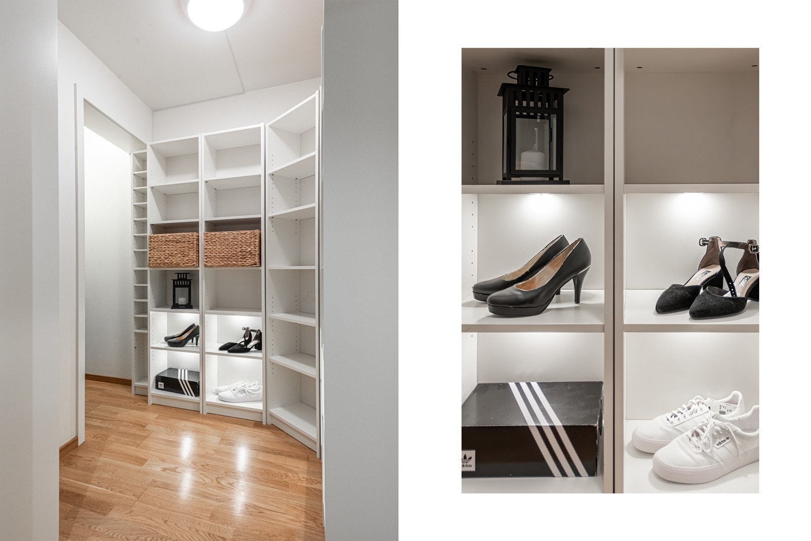 Innvendig bod og garderoberom Galleribilde