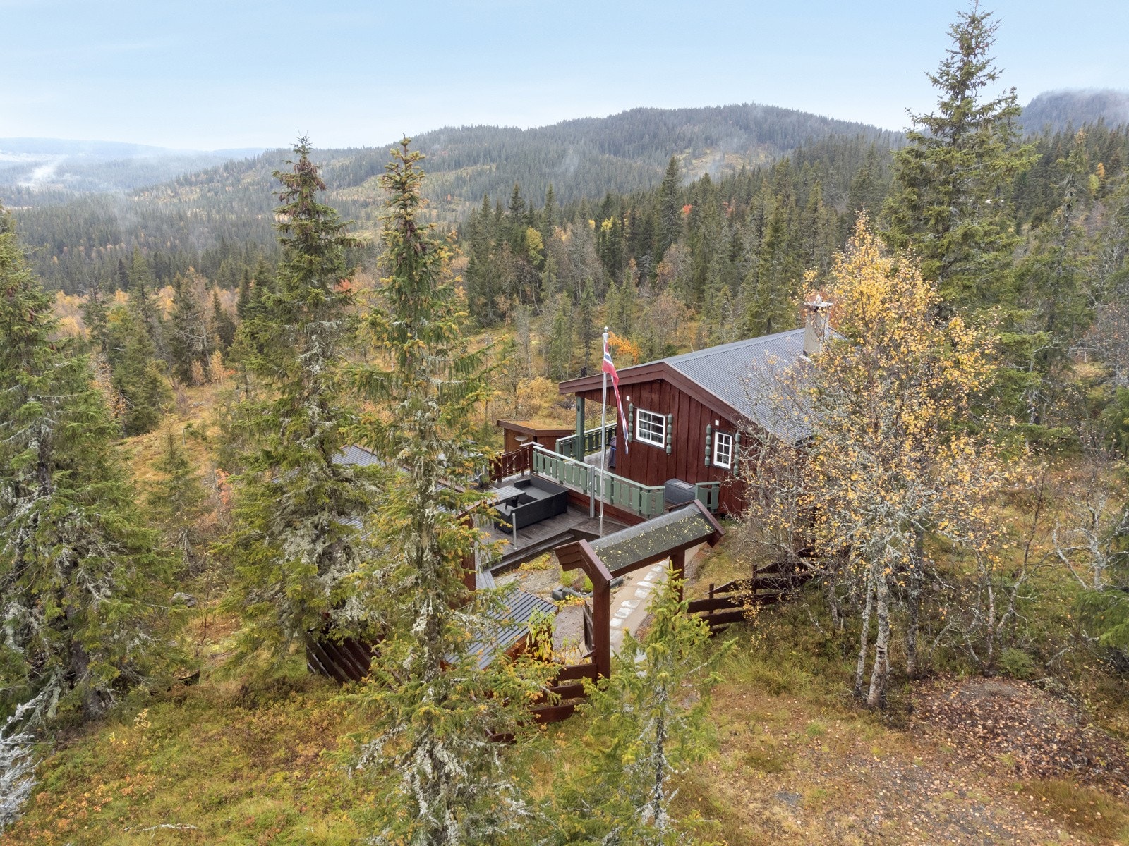 Fritidseiendom beliggende i Hugulia, Synnfjell, med flott usikt og gode solforhold. Galleribilde