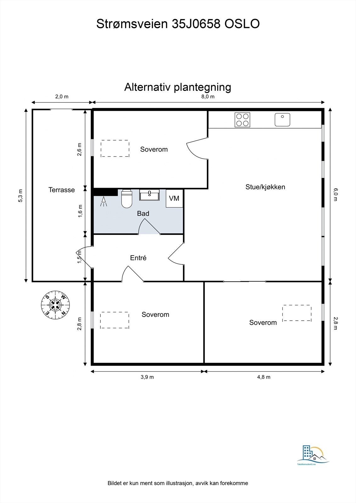 Alternativ plantegning. Galleribilde