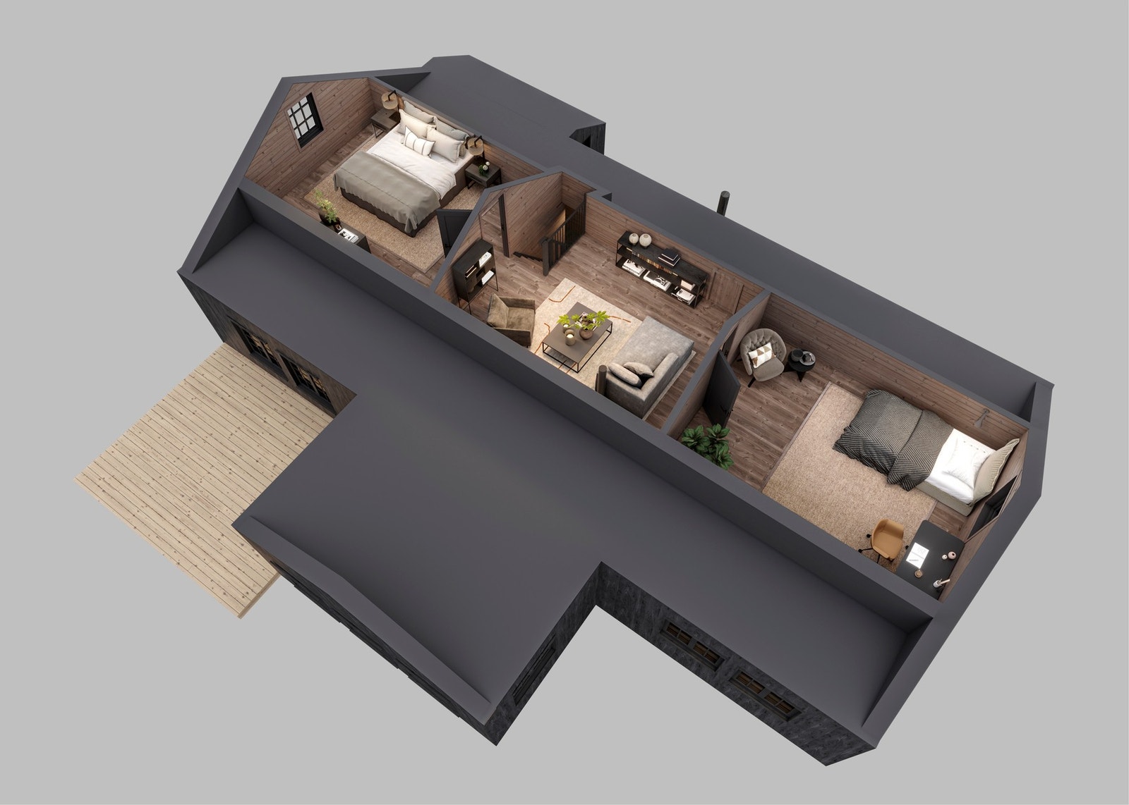 3D illustrasjon hems Galleribilde