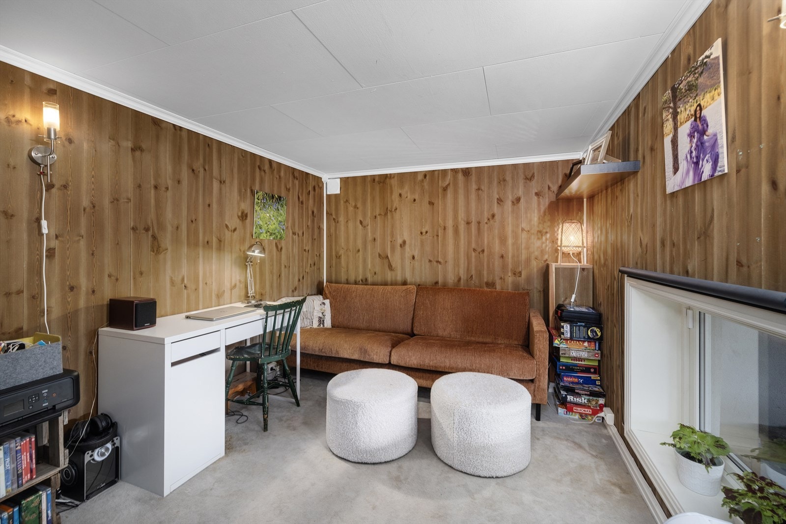 Innredet rom som i dag benyttes som kontor. Galleribilde