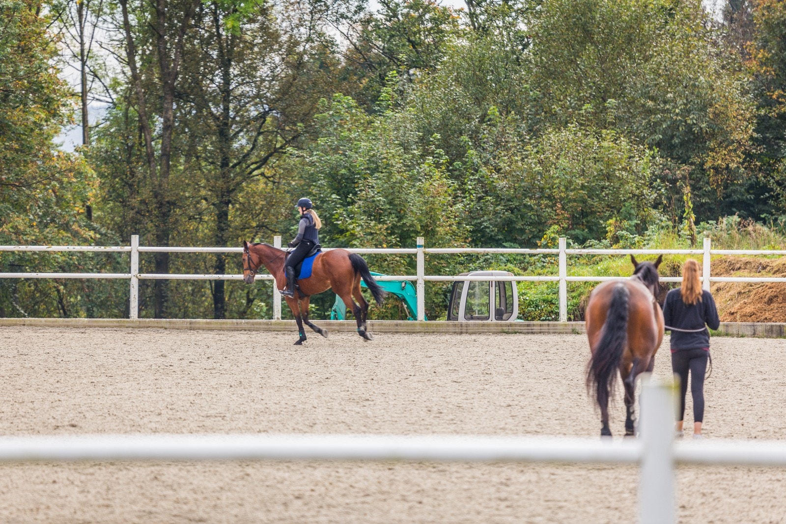 - På ridesenteret arrangeres ridekurs for store og små - Galleribilde