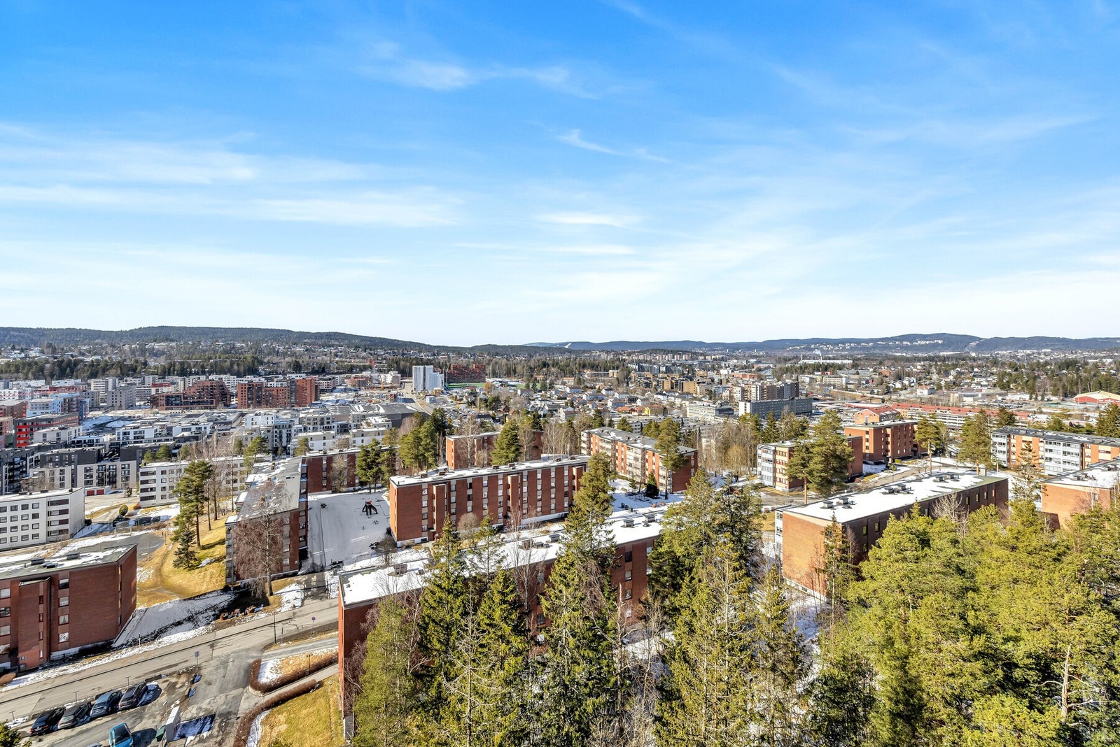 Utsikten er langstrakt og unik. Galleribilde