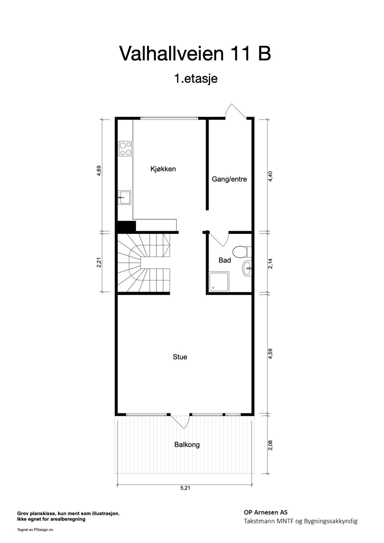 Plantegning - 1. etasje. Galleribilde