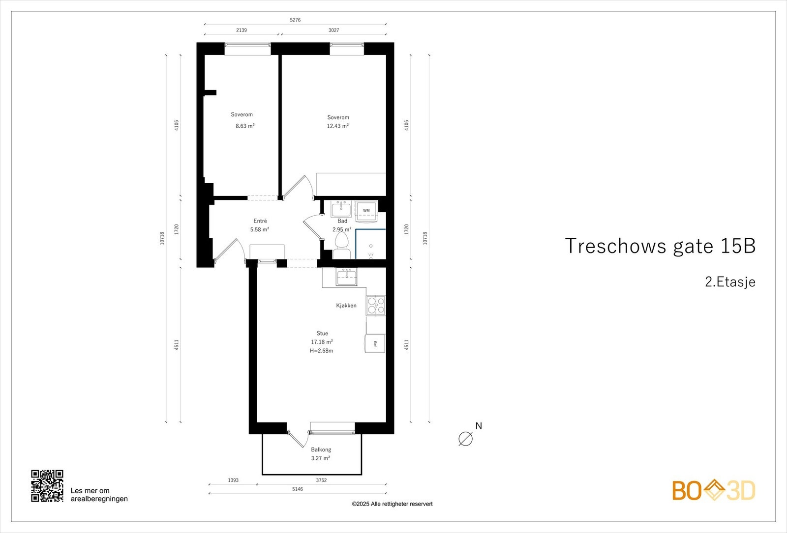 Flere i borettslaget har flyttet kjøkkenet ut i stuen og på den måten etablert et soverom. Dette kan være et alternativ. Galleribilde