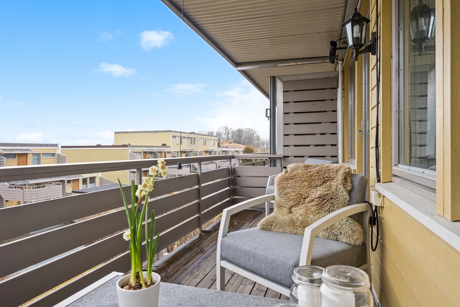 Flott utsikt mot vest fra balkongen Galleribilde