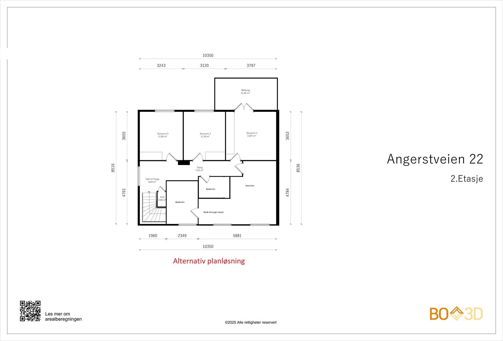 Alternativ planløsning 2. Etasje Galleribilde
