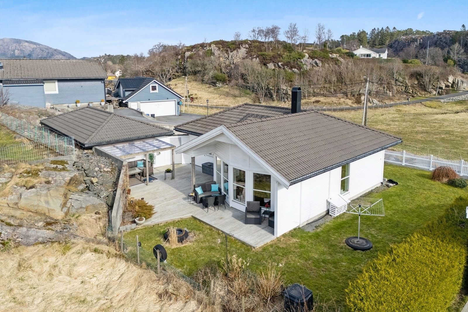 Her er det god boltringsplass for store og små. Galleribilde