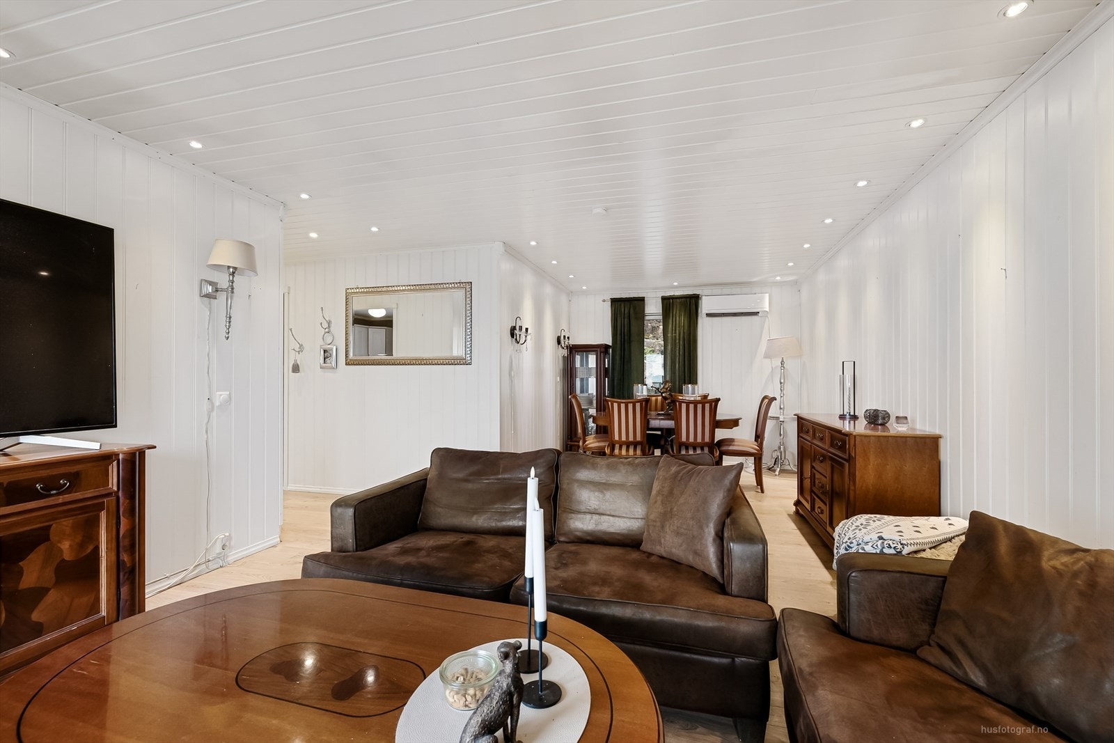 Stue med spisestue Galleribilde