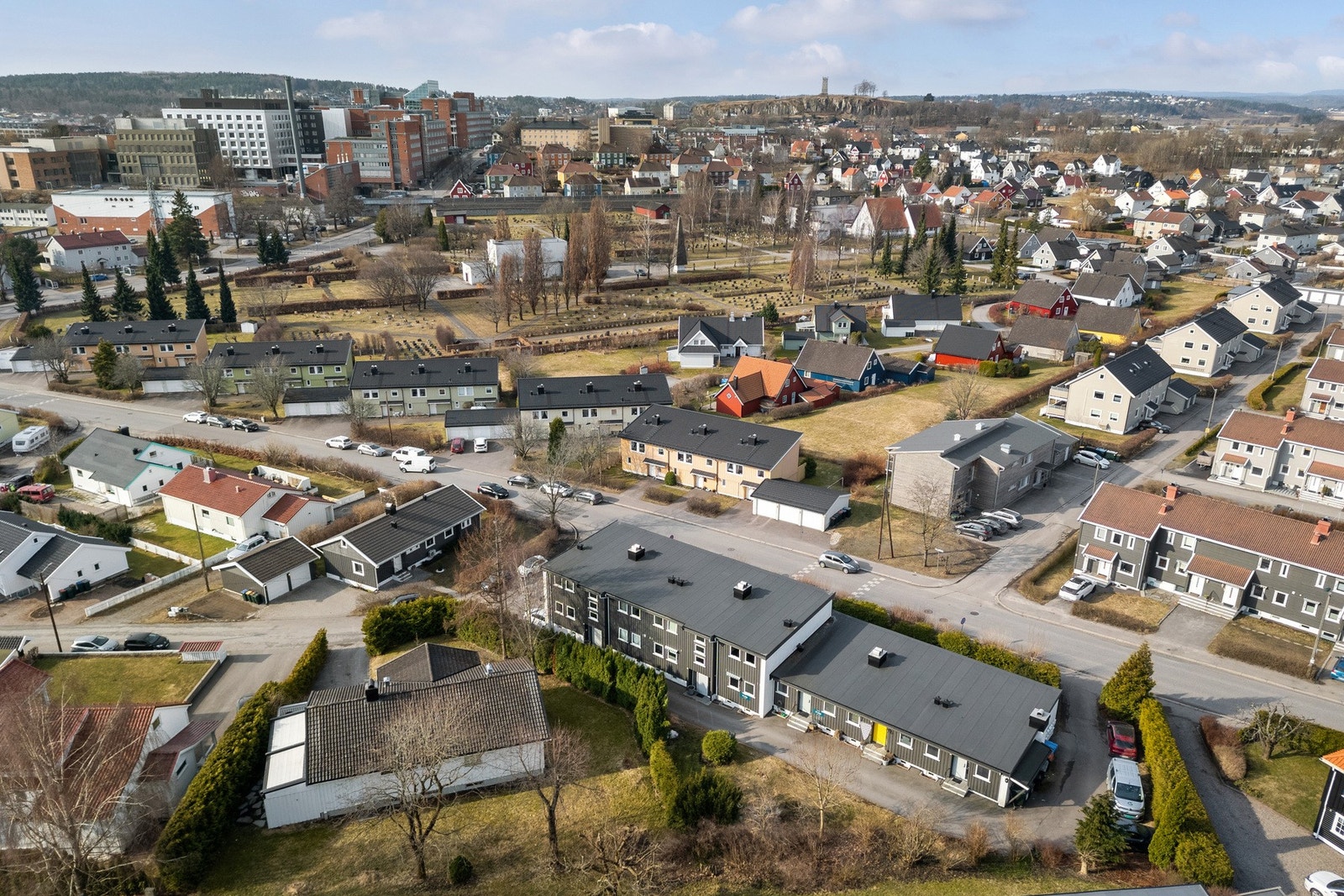 Gangavstands til servicefasiliteter og sykehuset. Galleribilde