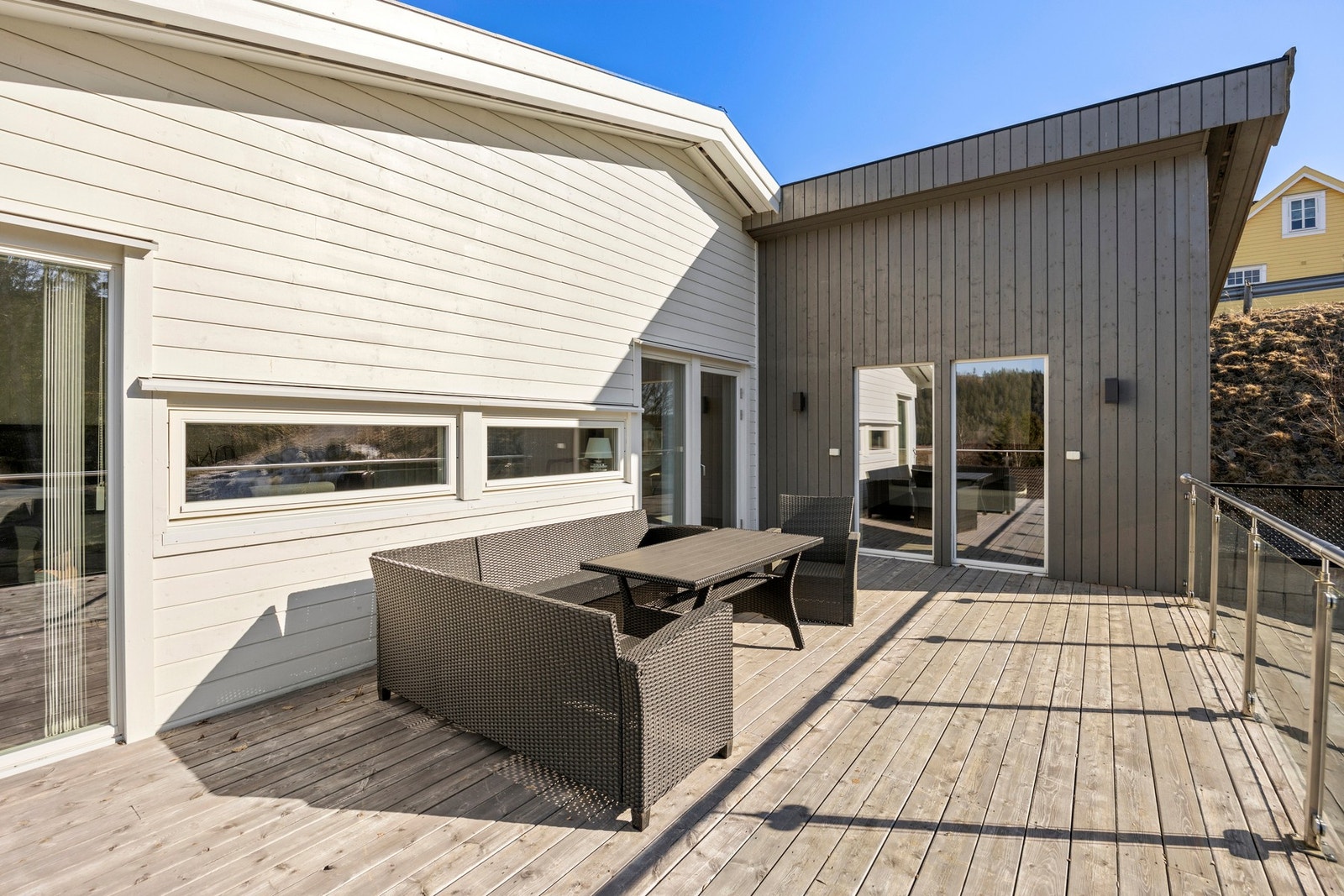 Terrassen måler 27 kvm Galleribilde