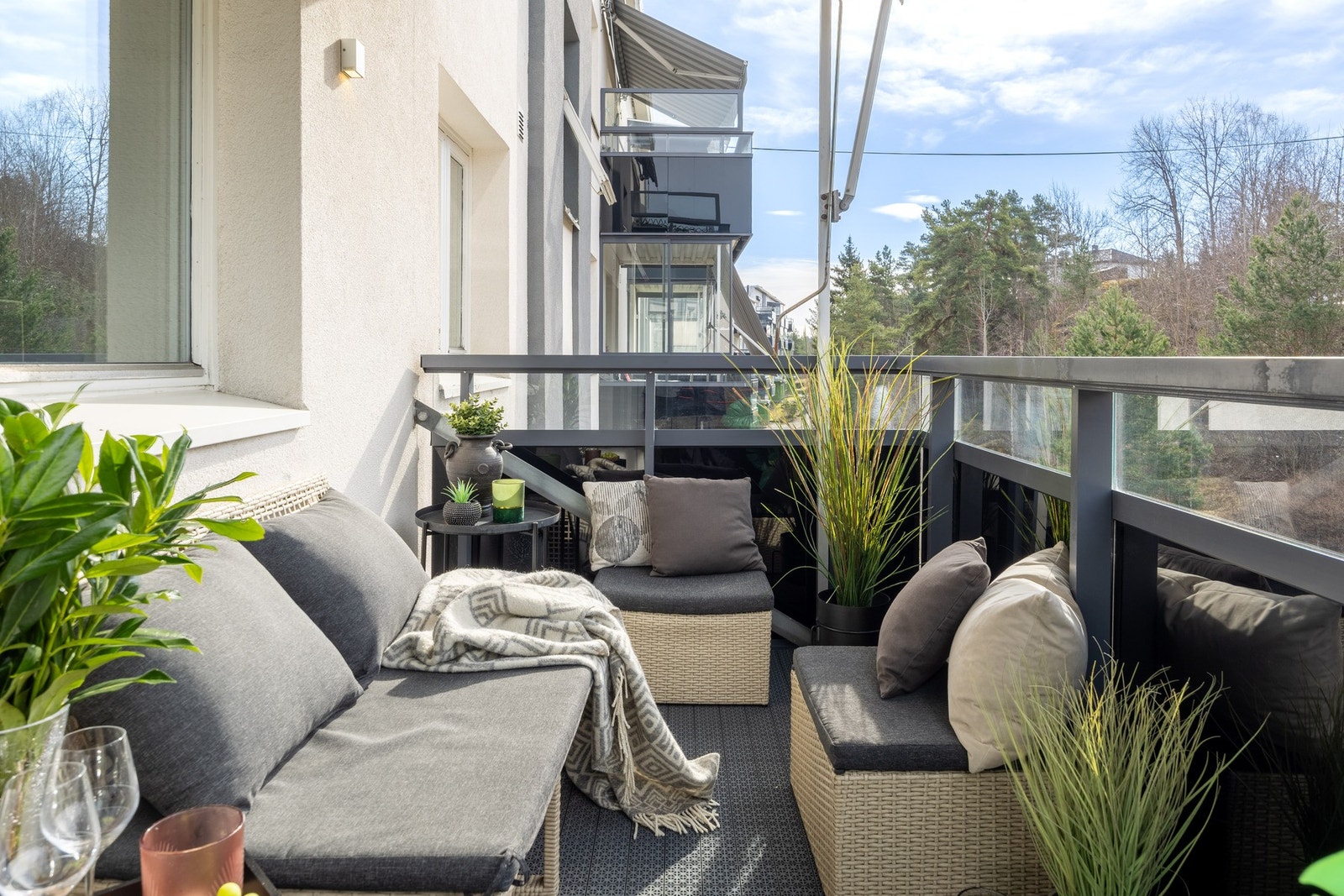 Fantastiske solforhold fra 09:00 til 20:00 på sommerstid. Galleribilde