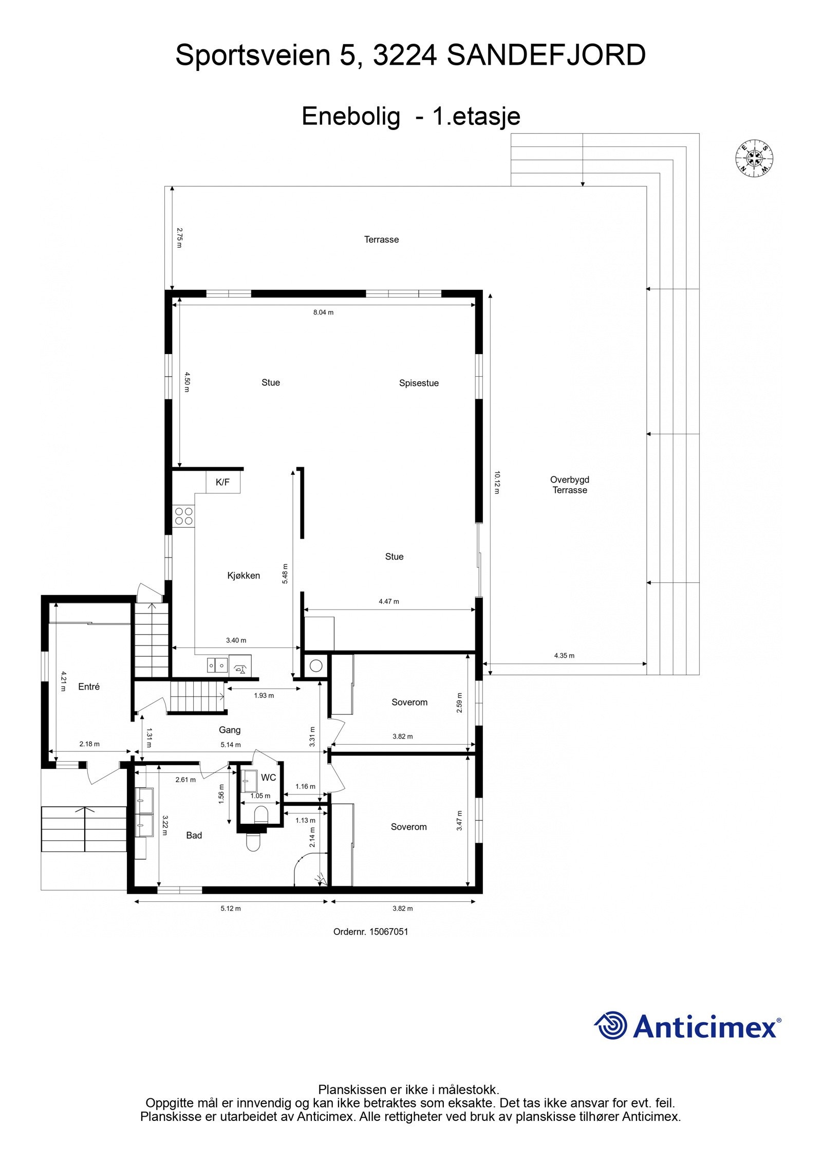 Plantegning 1.etasje Galleribilde