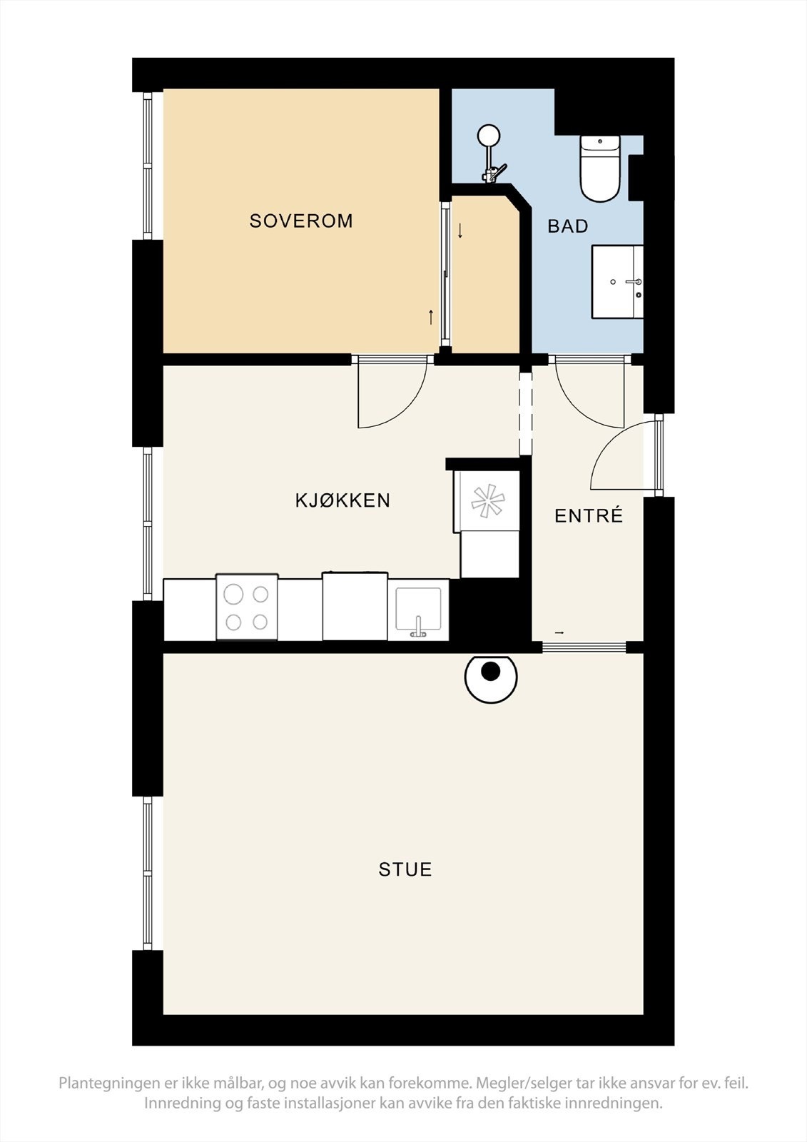 I tillegg til en god planløsning medfølger det to eksterne boder på hhv. 4,5 kvm (kjeller) og loft med målbart areal på ca 2,9 kvm. Galleribilde