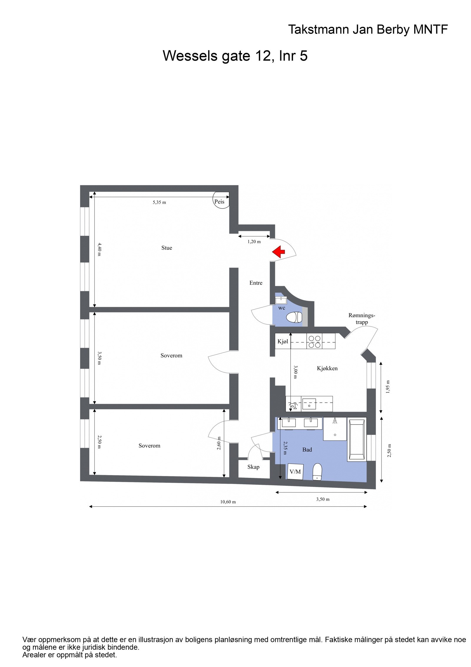 Plantegning Galleribilde