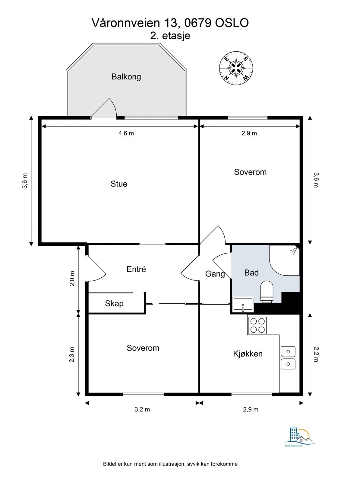 Plantegning orientering. Galleribilde