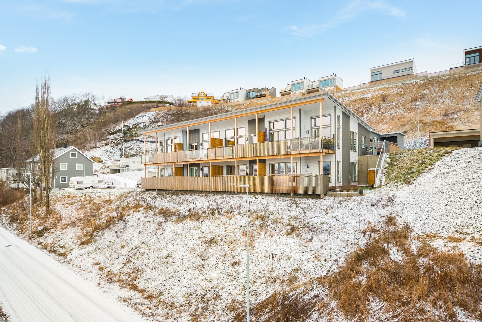 Fasade. Det er etablert IN ordning i borettslaget. Med IN-ordningen kan du selv velge å innfri hele eller deler av denne gjelden Galleribilde