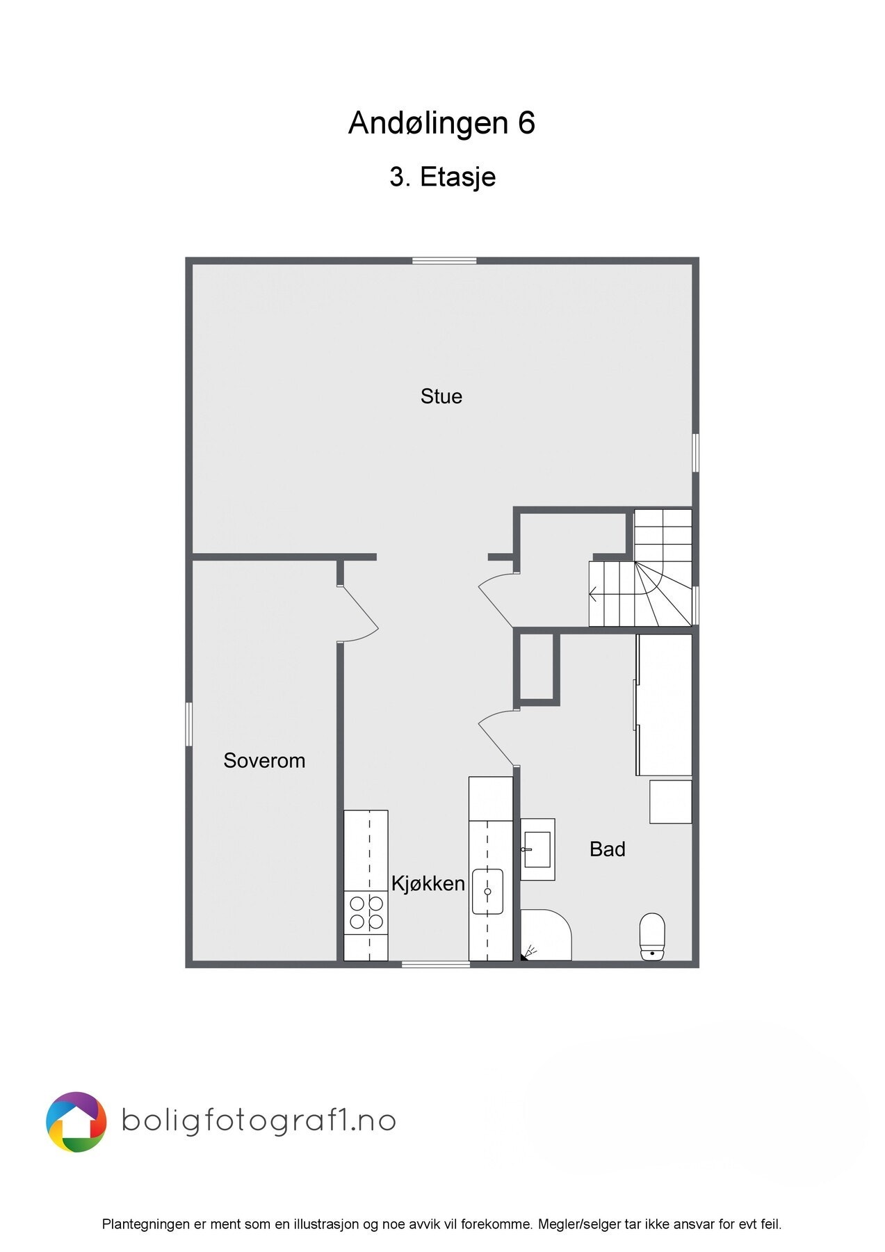 Plantegning Hovedbygg 3.etasje Galleribilde