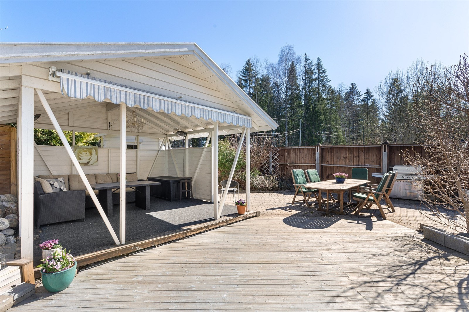 Et veldig hyggelig og privat uteområde Galleribilde