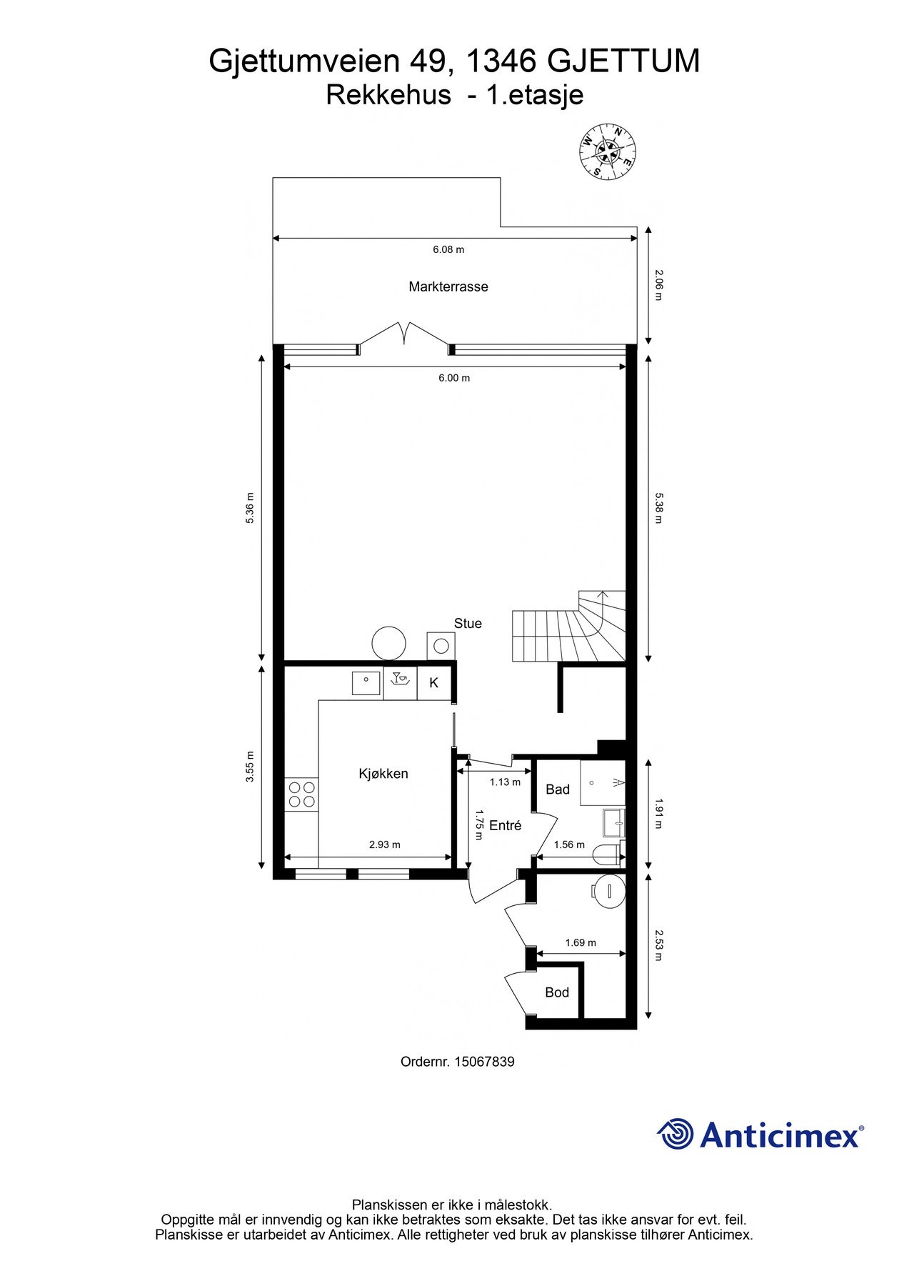 Plantegning 1. etasje. Galleribilde