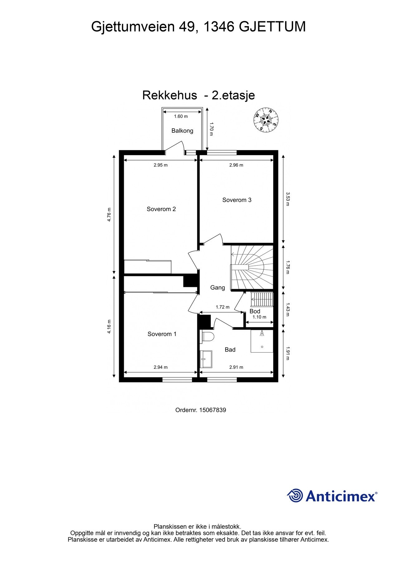 Plantegning 2. etasje. Galleribilde