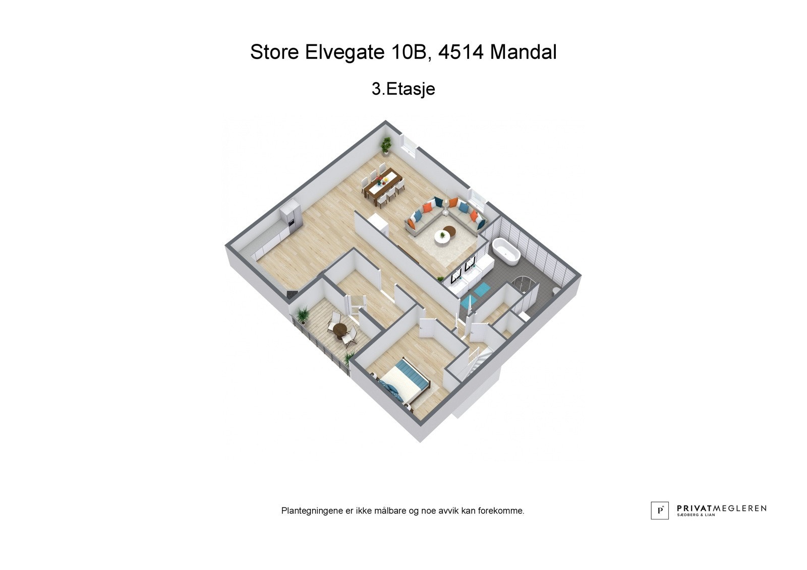 Romløsning 3.etasje (toppetasjen) Galleribilde