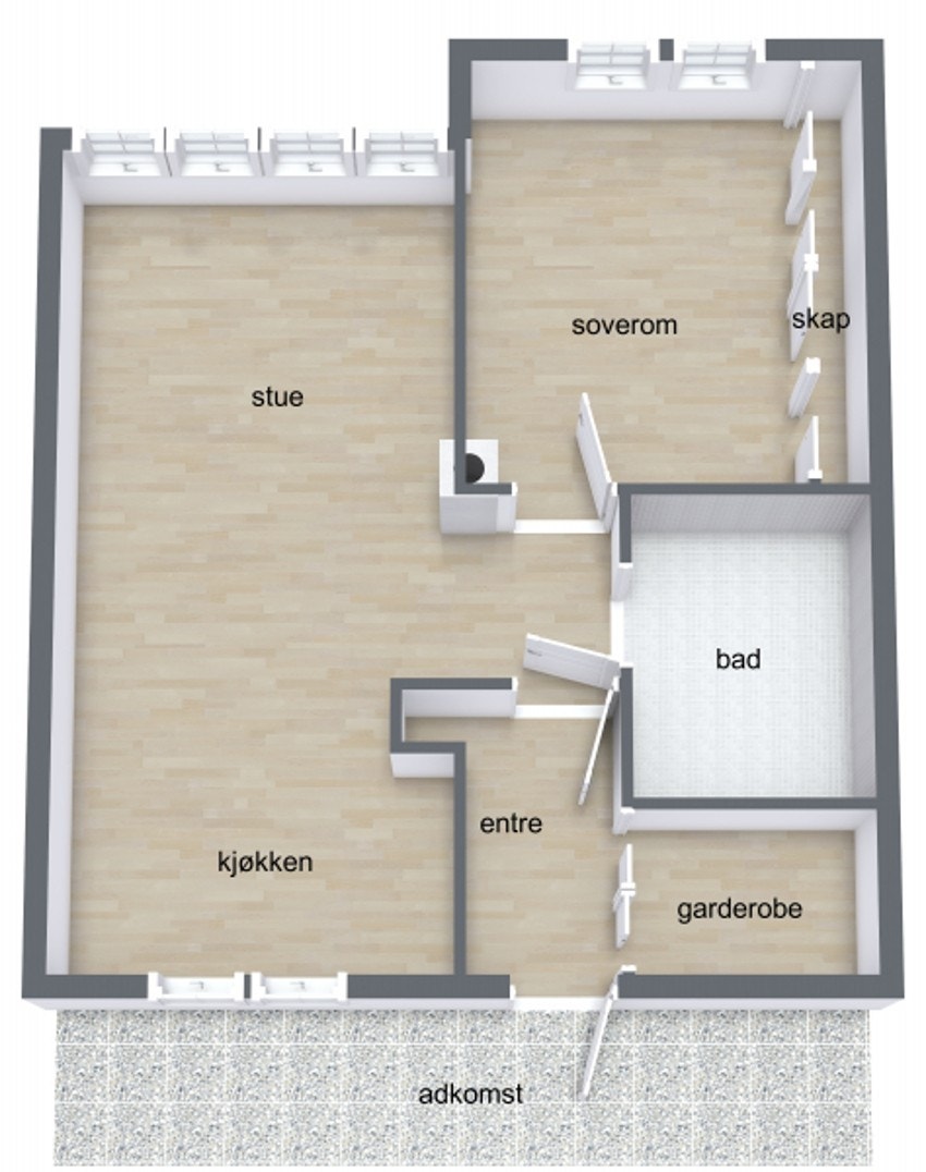 Plantegning Galleribilde