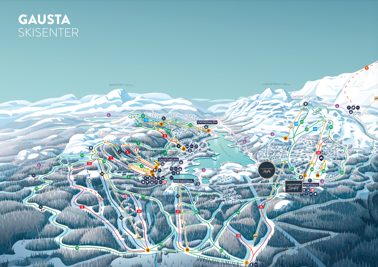 Gausta skisenter Galleribilde