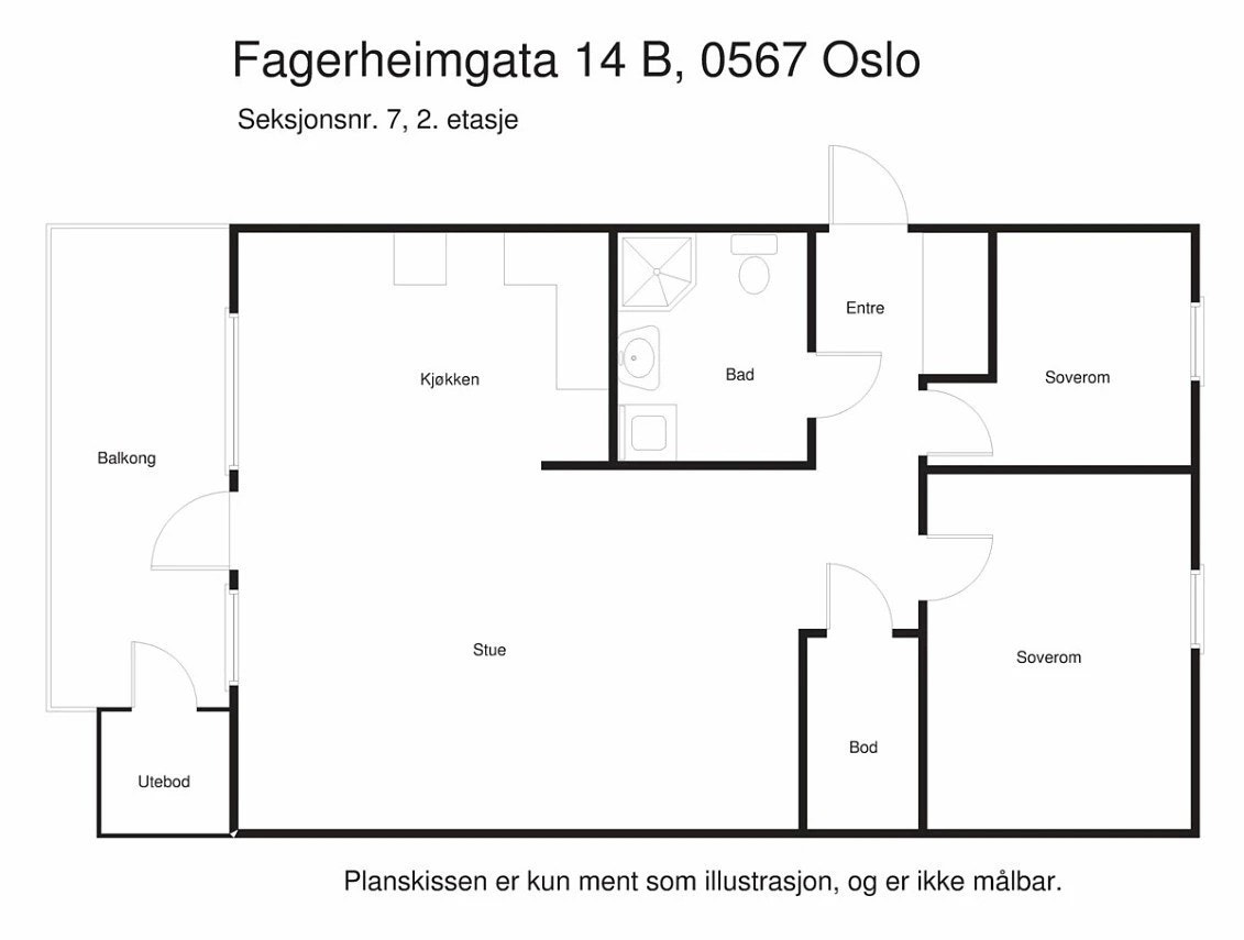 Plantegning Galleribilde