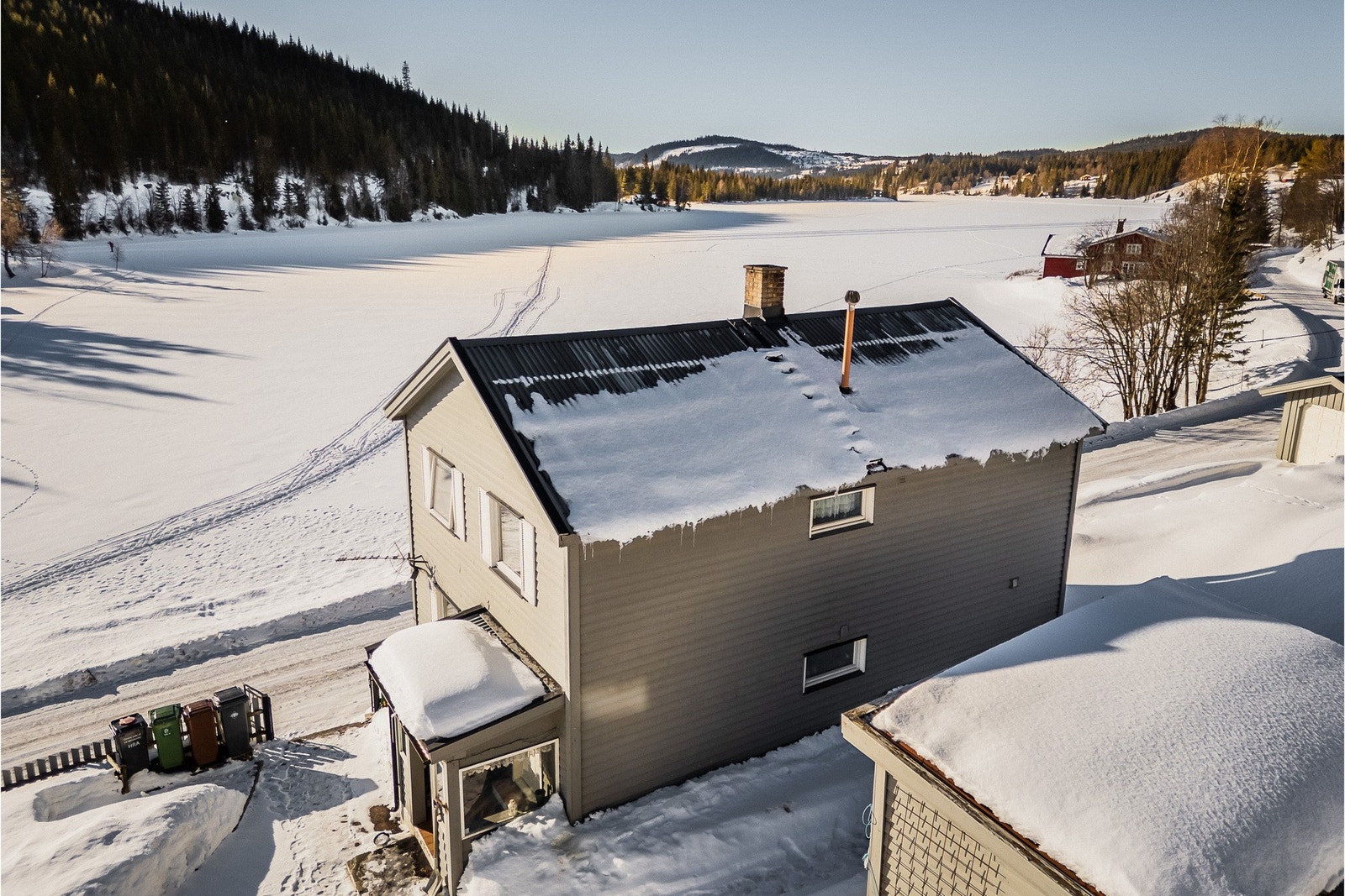 Denne eneboligen egner seg også som hytte. Galleribilde