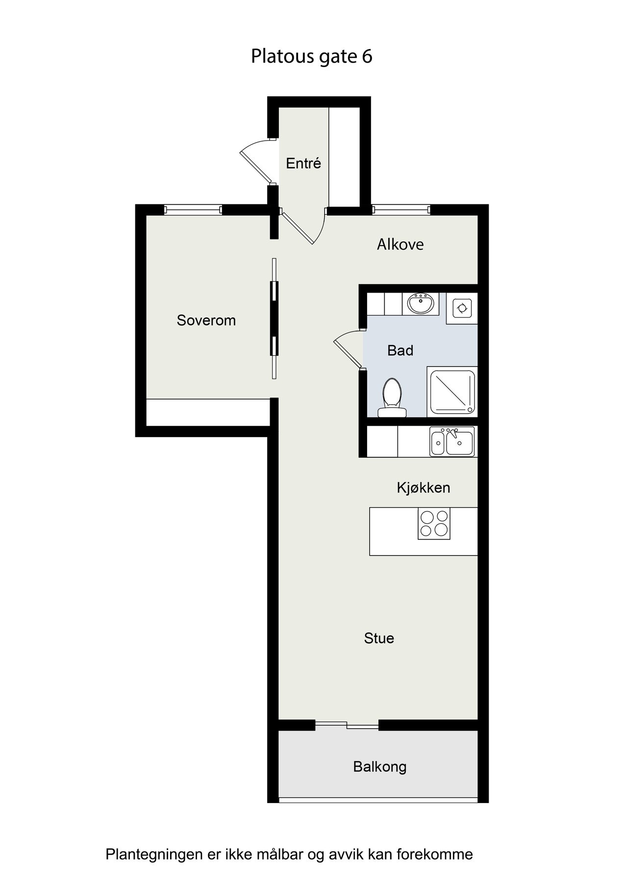 Planskisse, ikke målbar. Avvik kan forekomme. Galleribilde