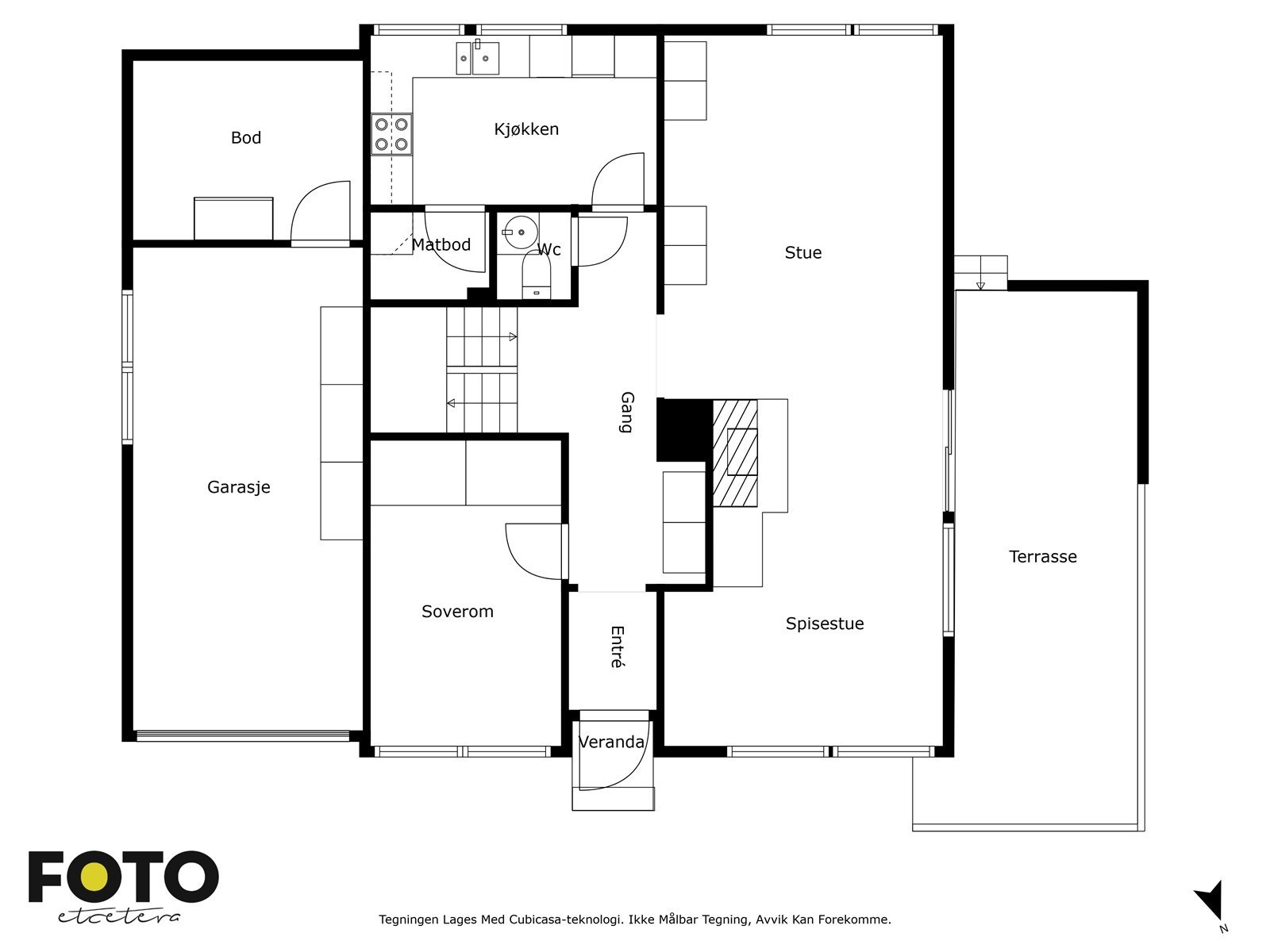 Plantegning på 1 etasje for å gi en god oversikt Galleribilde