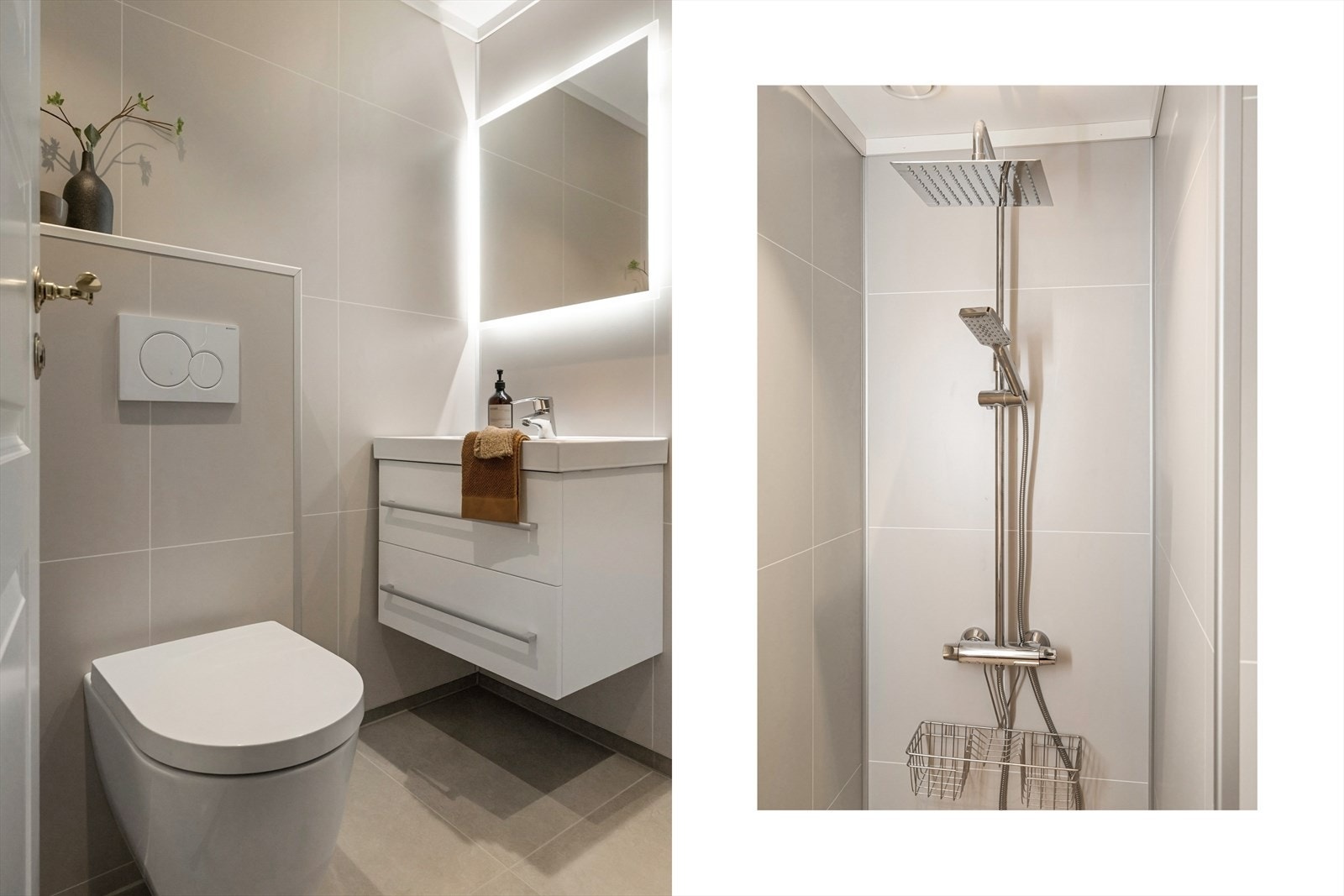 Bad 2 ble renovert i 2023. Galleribilde