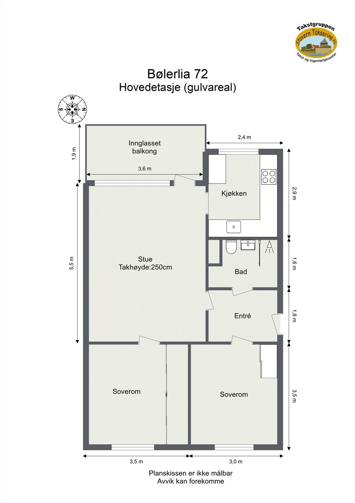 Plantegning Galleribilde