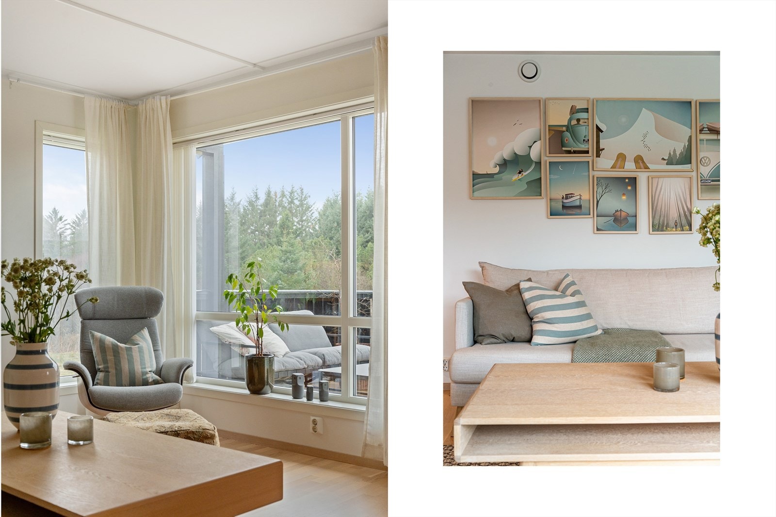 Store vindusflater sørger for masse naturlig lysinnslipp Galleribilde