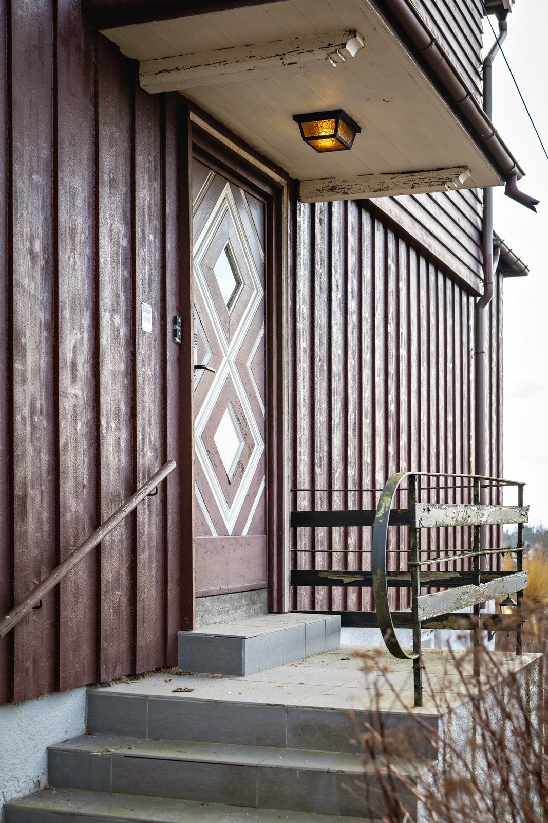 Overbygget inngangsparti i 1. etasje Galleribilde