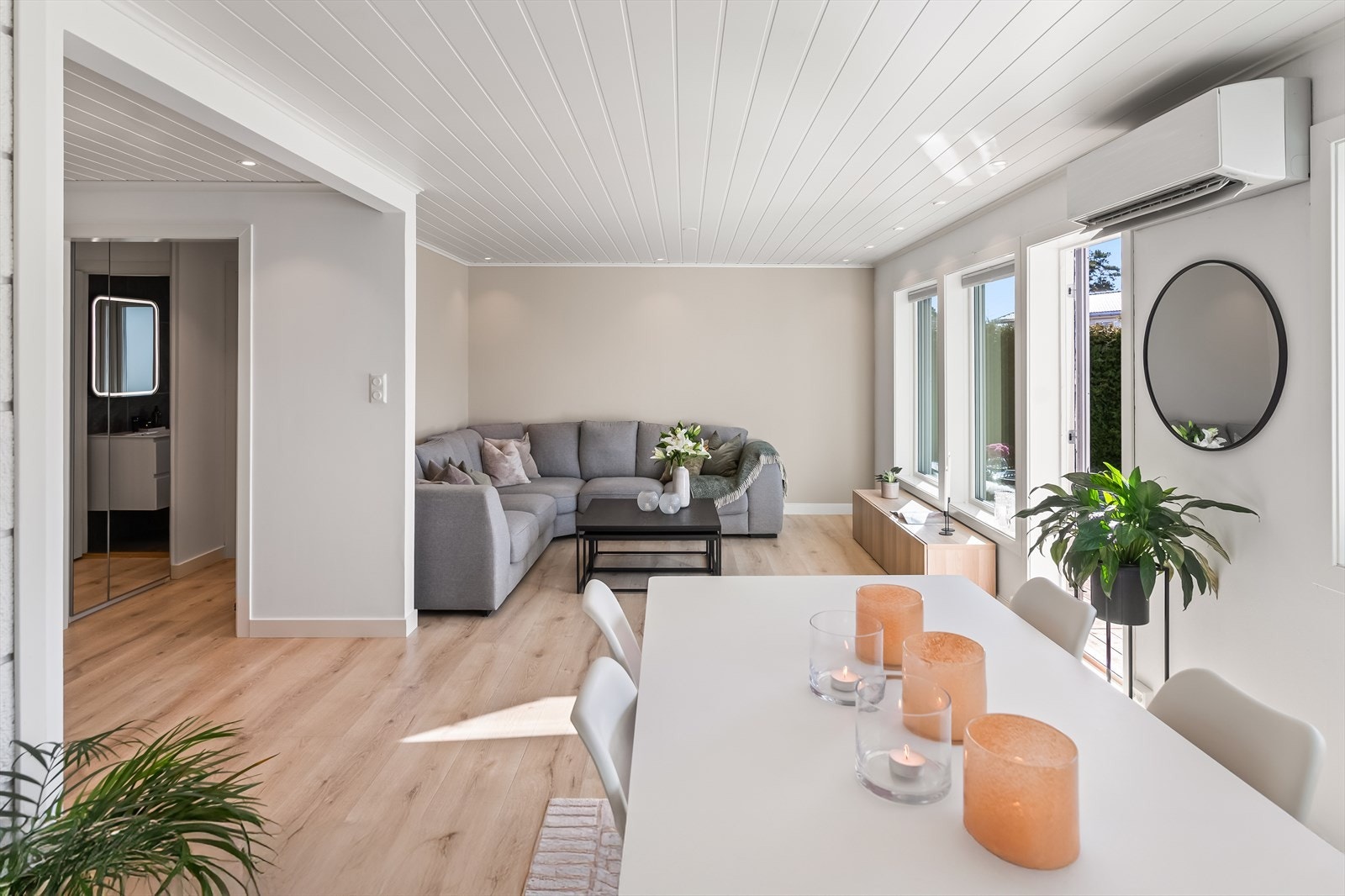 Boligen er velholdt, og alle overflatene ble stilfullt pusset opp i 2019. Galleribilde