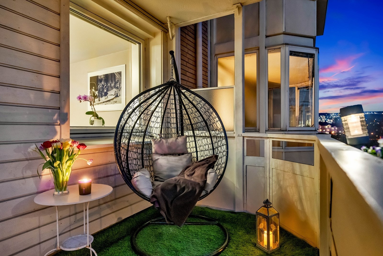 Balkongen er på 7 m2 Galleribilde