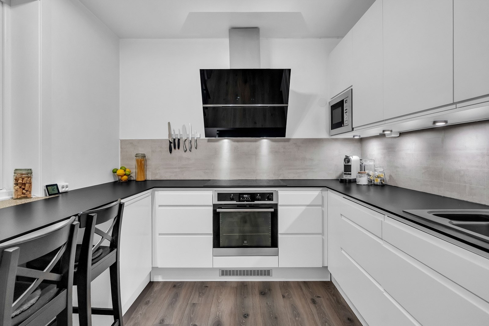 Alle hvitevarer er selvfølgelig integrert. Galleribilde