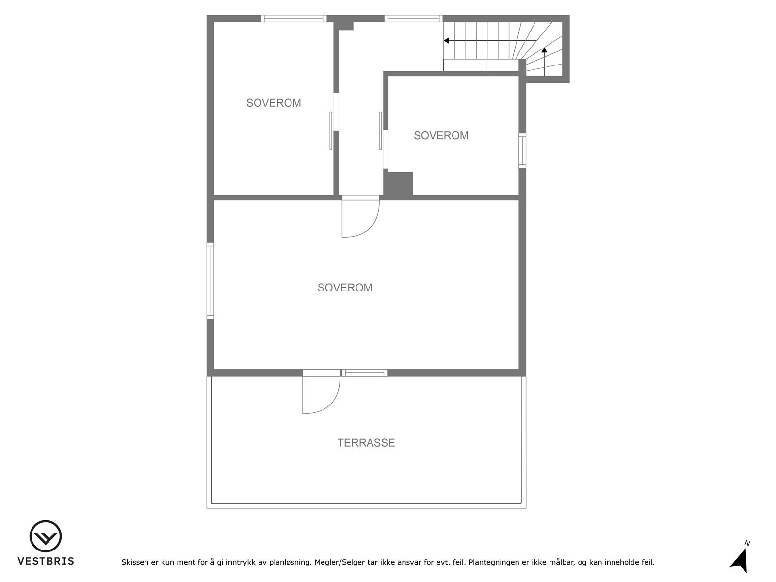 Plantegning - Loftetasje Galleribilde
