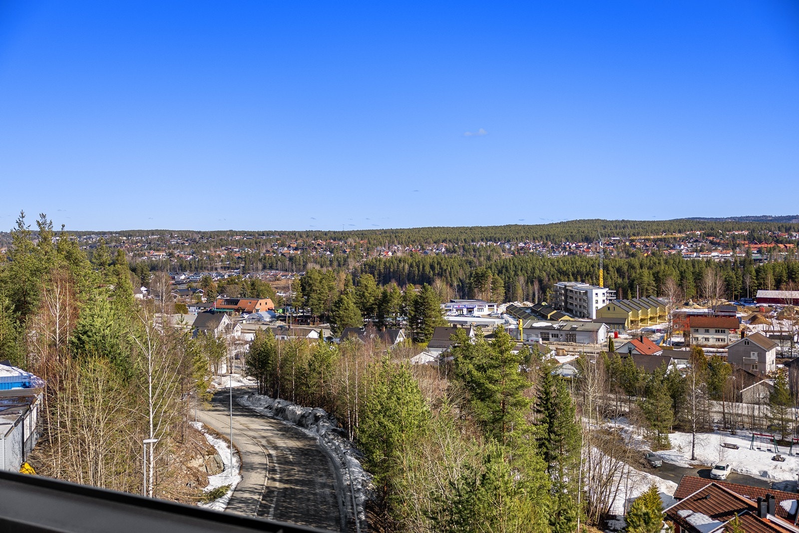 Utsikten over byen Galleribilde
